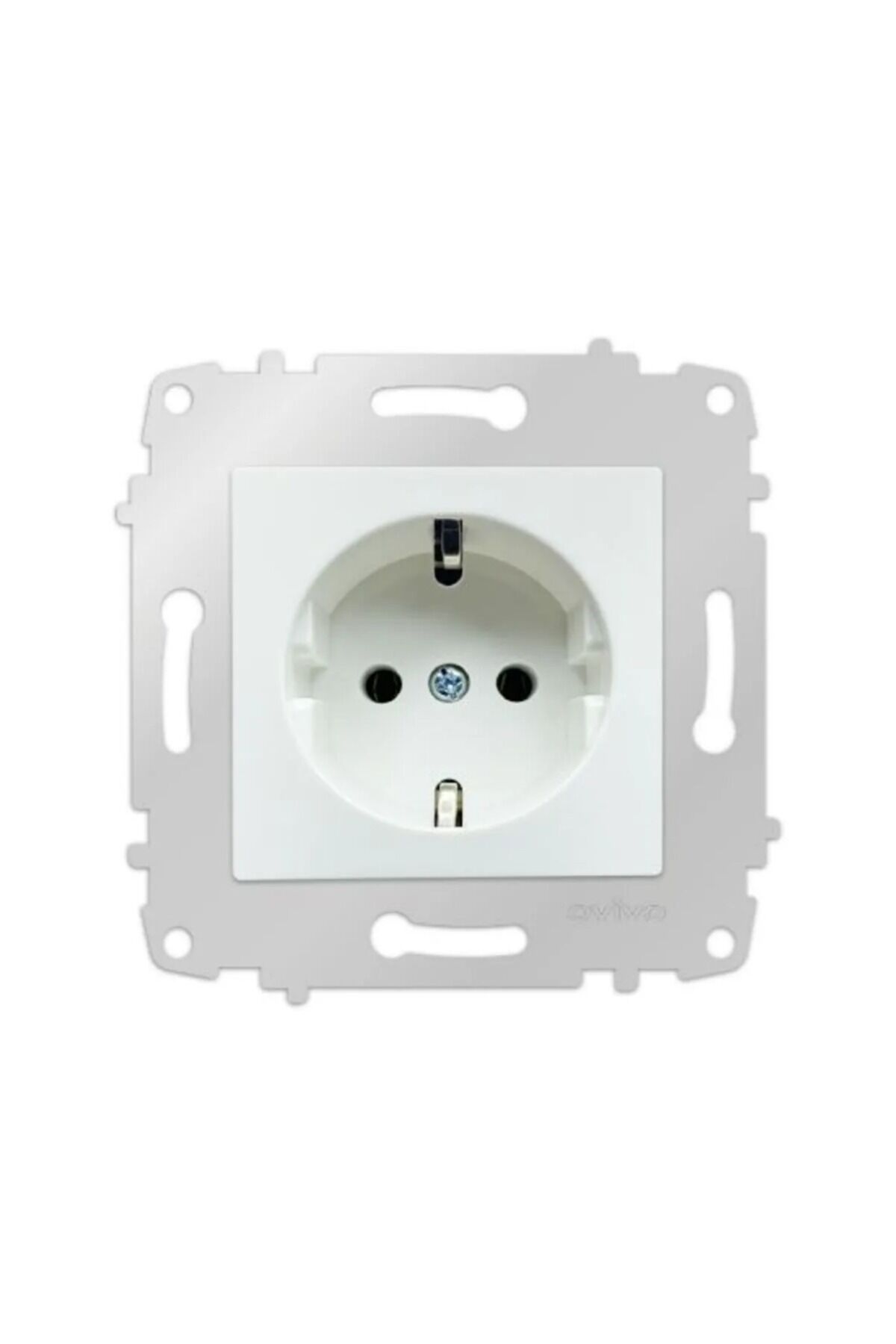 Ovivo beyaz topraklı priz ÇERÇEVESİZ