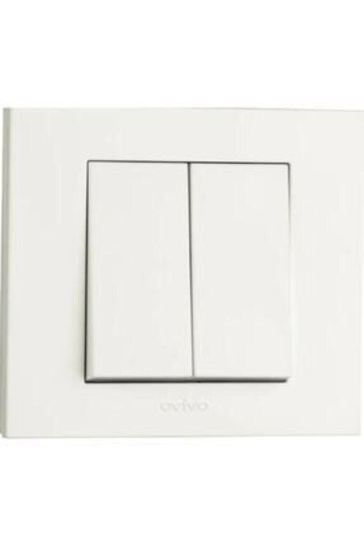OVİVO Grano Serisi Beyaz Renk Komütatör Priz Çerçeve
