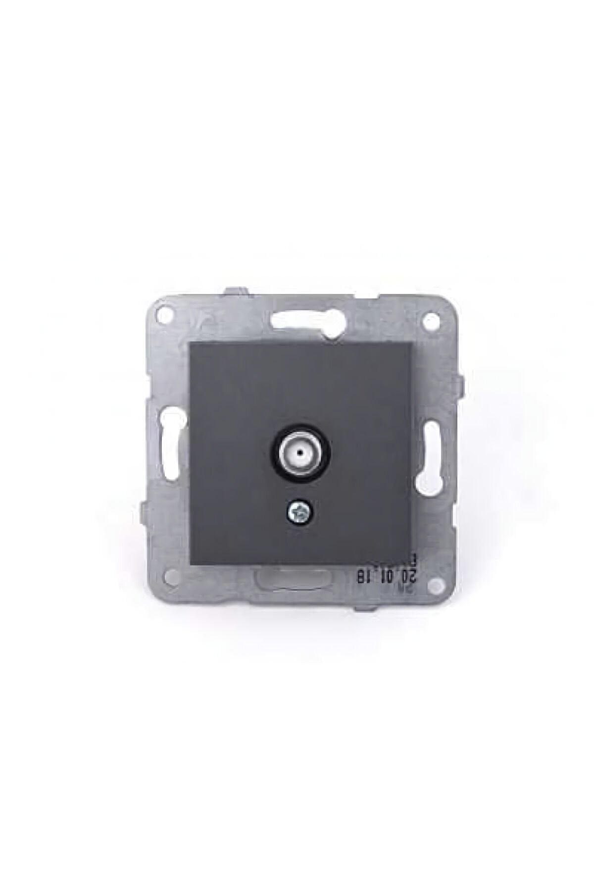 OVİVO Füme Tv Prizi F Konnektörlü Çerçevesiz