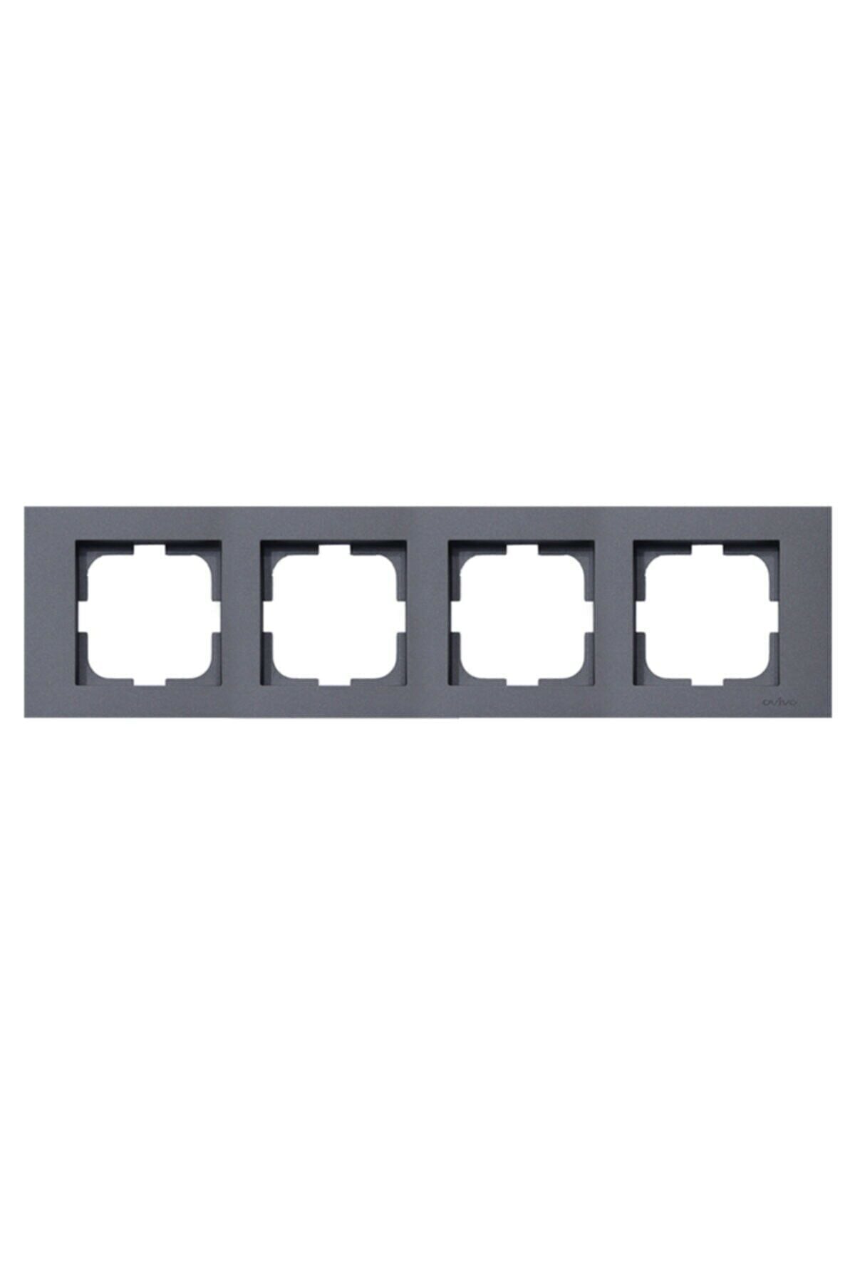 OVİVO Grano Füme Dörtlü Çerçeve