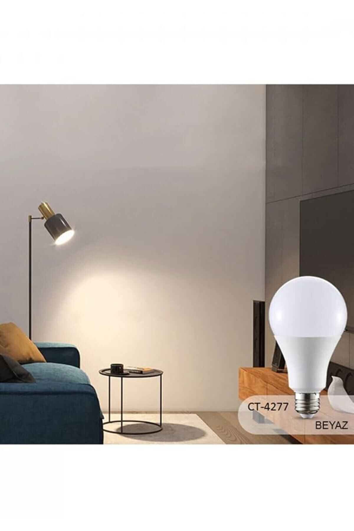 CT-4277B CATA 9W LED Ampul – E27 Duy, Beyaz Işık, Yüksek Parlaklık