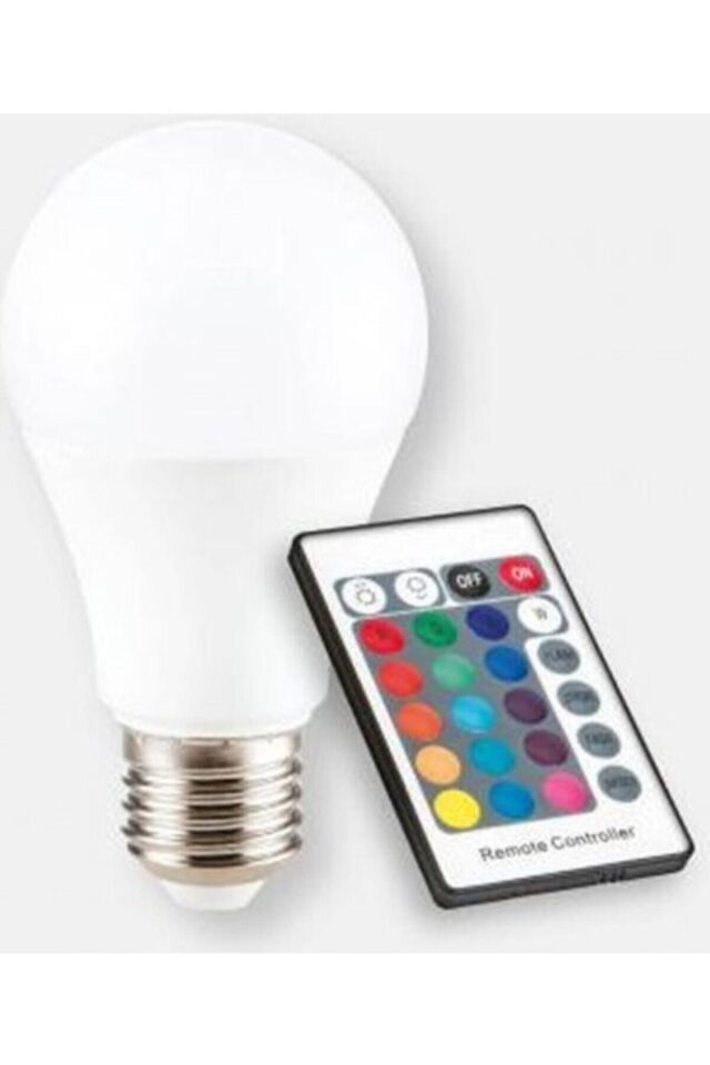 Ct- 4058 Uzaktan Kumandalı Rgb (Renk Değiştiren) E27 Duylu Led Ampul