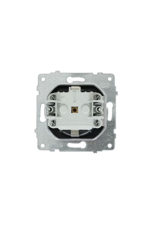 Ovivo Grano Siyah Topraklı Priz Çerçeve Dahil