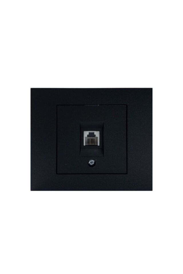 Grano Siyah Telefon Prizi 10'lu Paket (çerçeve Dahil)