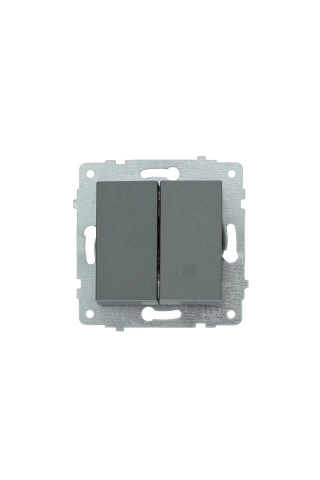 OVİVO GRANO FÜME KOMÜTATÖR (2 Lİ ANAHTAR) 10 LU EKONOMİK PAKET ÇERÇEVE DAHİL
