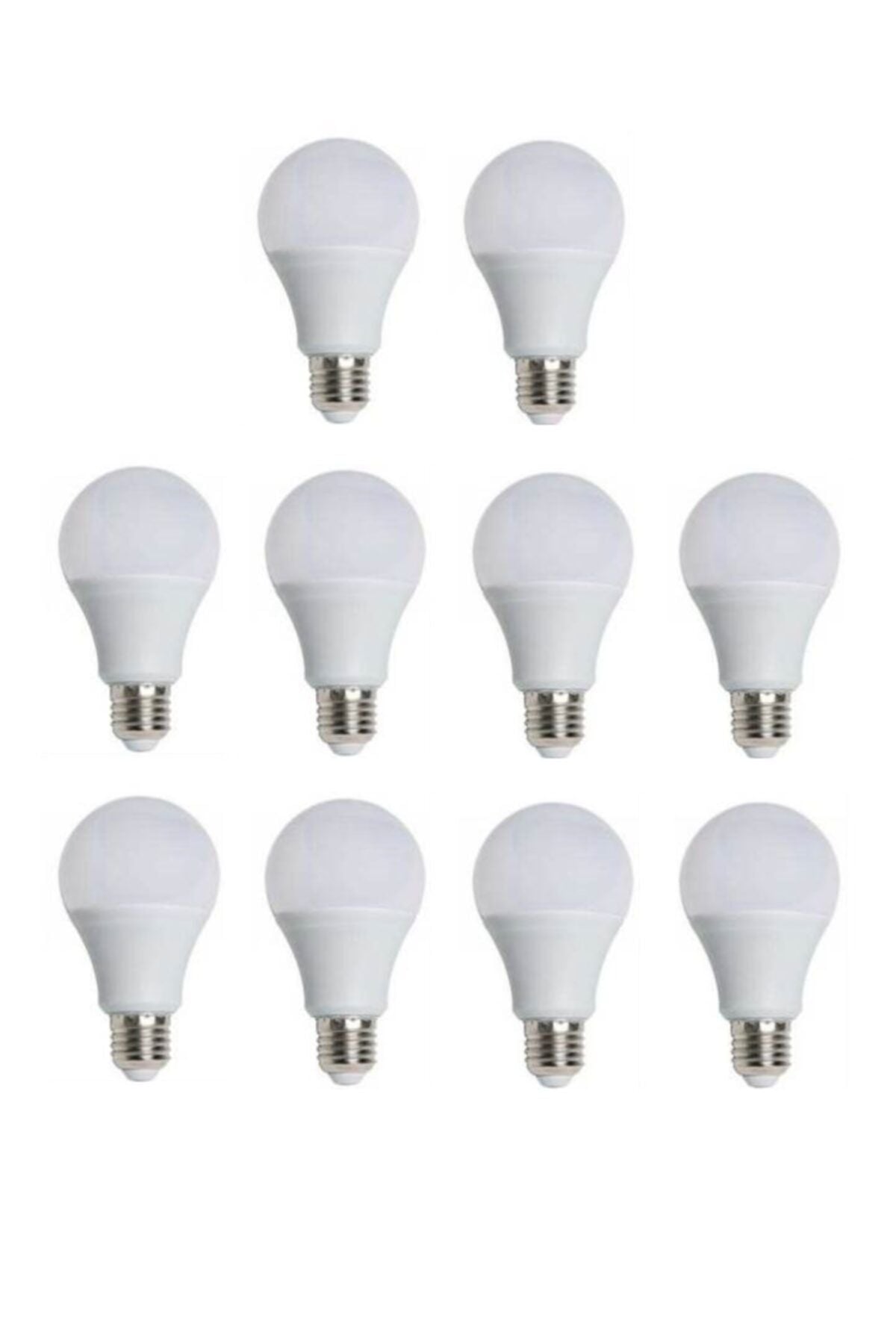 -4277 9w Led Ampul E-27 Duylu Beyaz 10 Adet