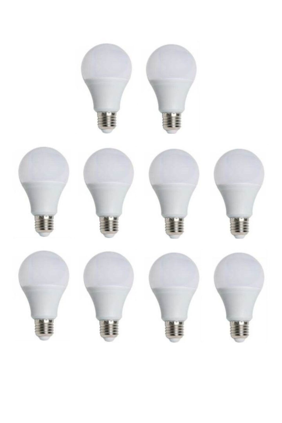 -4277 9w Led Ampul E-27 Duylu Beyaz 10 Adet